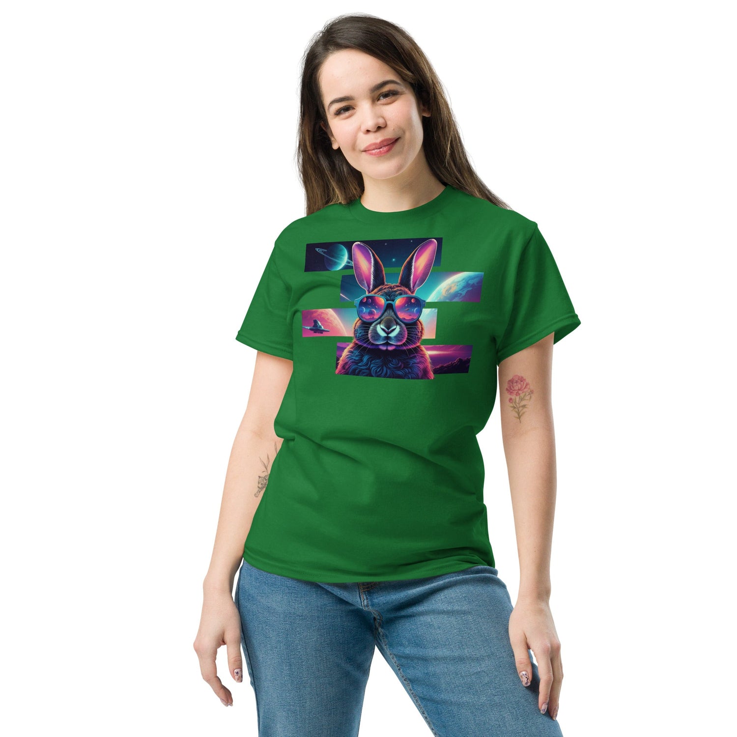 Women's Fitted Cosmic Animal T-Shirts